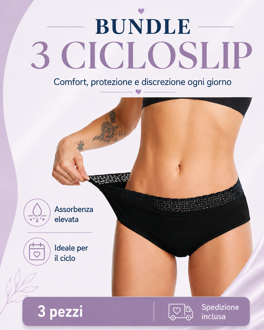 PACCO 3 SLIP MESTRUALI - CICLOSLIP