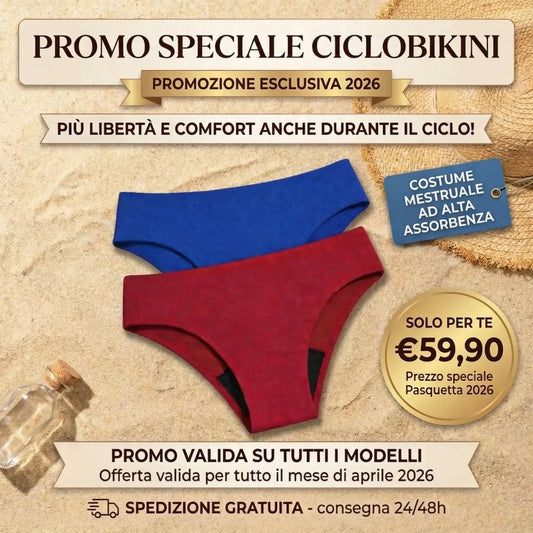 KIT 2 COSTUMI DA BAGNO MESTRUALE - CICLOBIKINI™ | Elena Bazar